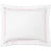 Sferra Grande Hotel Boudoir Sham In White/pink
