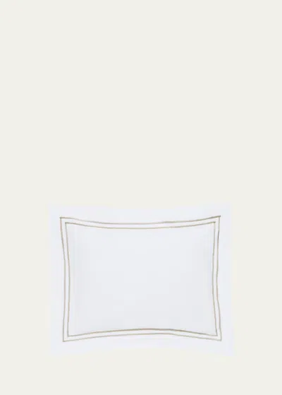 Sferra Grande Hotel Boudoir Sham In White/taupe