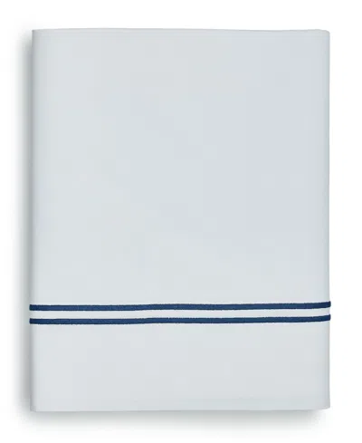 Sferra Grande Hotel Cotton Flat Sheet, Twin In Blue