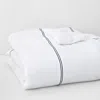 Sferra Grande Hotel Duvet Cover, King In White/navy Blue