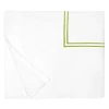 Sferra Grande Hotel Duvet Cover, Twin In White/fern