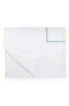 Sferra Grande Hotel Duvet Cover, Twin In White/aqua
