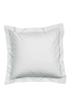 Sferra Grande Hotel Euro Sham In White/aqua