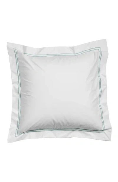 Sferra Grande Hotel Euro Sham In White/aqua
