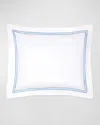 Sferra Grande Hotel Euro Sham In White/ocean