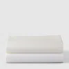 Sferra King 200 Thread-count Solid White Resort Fitted Sheet In Ivory
