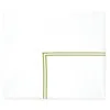Sferra Grande Hotel Full Flat Sheet In White/fern