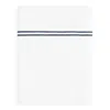 Sferra Grande Hotel Flat Sheet, Full/queen In White/navy