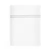 Sferra Grande Hotel Flat Sheet, King In White/grey