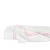 Sferra Grande Hotel Cotton Flat Sheet In White/pink