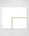 Sferra Grande Hotel Full Flat Sheet In White/fern