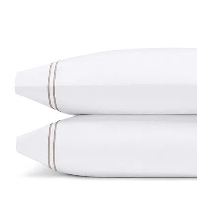 Sferra Grande Hotel King Pillowcase, Pair In White/grey