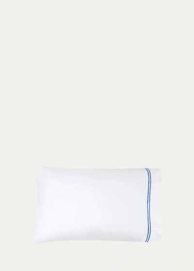 Sferra Grande Hotel King Pillowcase Set In W/cornflower