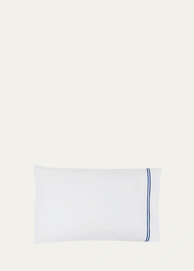 Sferra Grande Hotel King Pillowcase Set In White/navy