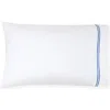 Sferra Grande Hotel King Pillowcase, Pair In White/cornflower