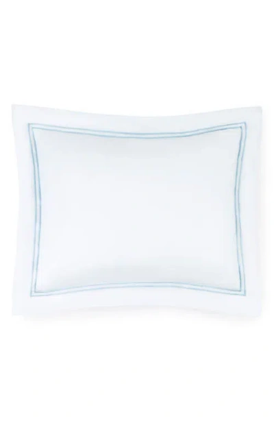 Sferra Grande Hotel King Sham In White/blue