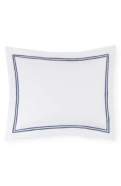 Sferra Grande Hotel Sham In White/navy