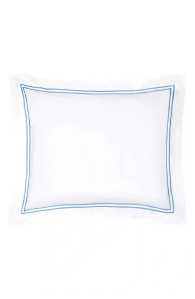 Sferra Grande Hotel Sham In White/ocean