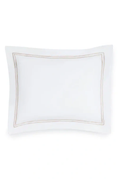 Sferra Grande Hotel Sham In White/taupe