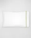 Sferra Grande Hotel Standard Pillowcase, Pair In White/fern