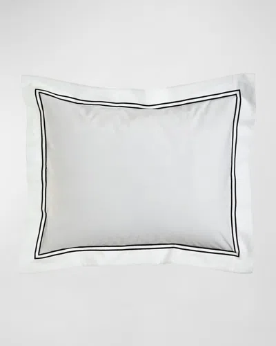 Sferra Standard Resort Sham In White/black