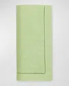 Sferra Hemstitch Dinner Napkins, Set Of 4 In Green