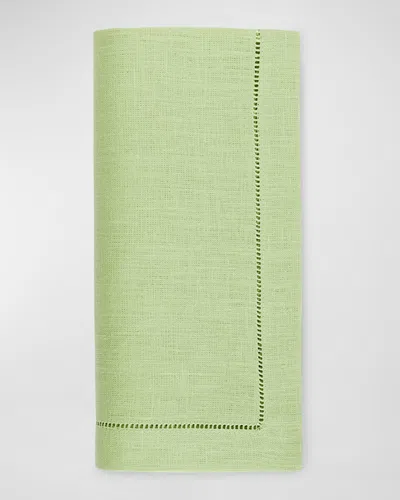 Sferra Hemstitch Dinner Napkins, Set Of 4 In Green