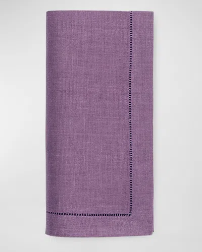 Sferra Hemstitch Dinner Napkins, Set Of 4 In Purple