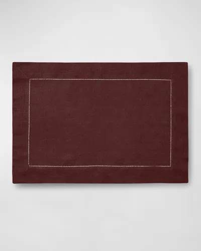 Sferra Festival 4-piece Linen Placemat Set In Chocolate
