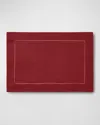 Sferra Hemstitch Placemats, Set Of 4 In Cinnabar