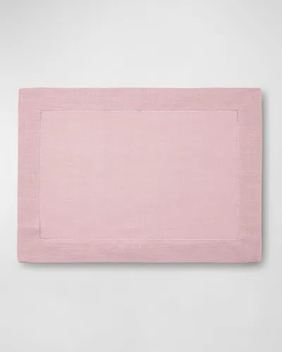 Sferra Hemstitch Placemats, Set Of 4 In Pink