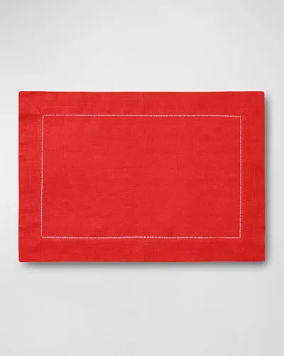 Sferra Festival Placemats, Set Of 4 In Red