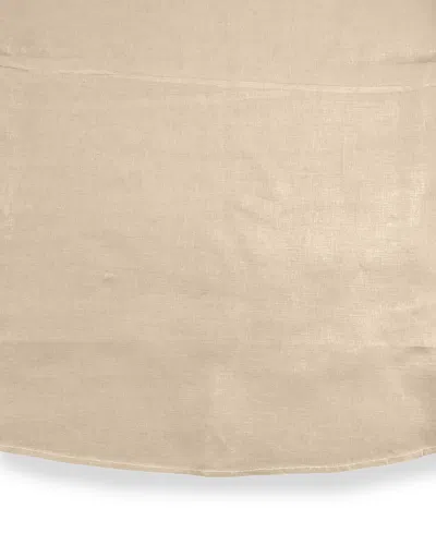 Sferra Hemstitch Round Tablecloth, 90"dia. In Natural