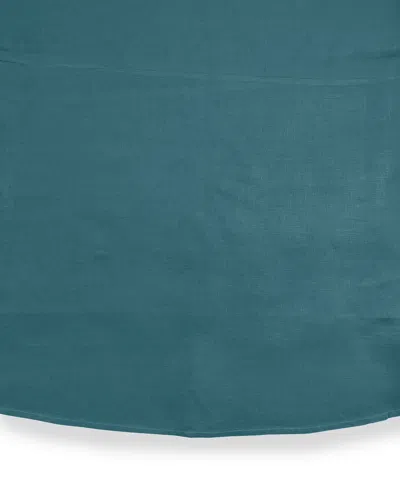 Sferra Hemstitch Round Tablecloth, 90"dia. In Blue