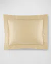 Sferra Hemstitch Standard Sateen Sham In Gold