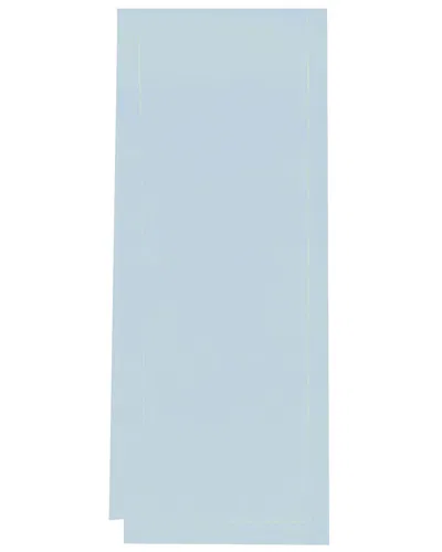 Sferra Hemstitch Table Runner, 15" X 108" In Blue