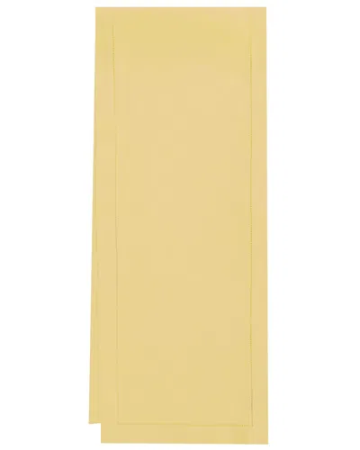 Sferra Hemstitch Table Runner, 15" X 90" In Butter