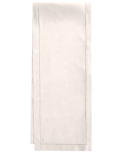 Sferra Hemstitch Table Runner, 15" X 90" In Petal