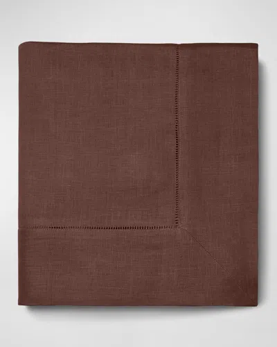 Sferra Hemstitch Tablecloth, 66" X 106" In Brown