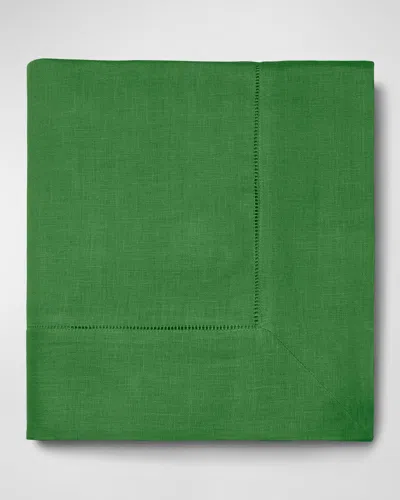 Sferra Hemstitch Tablecloth, 66" X 106" In Emerald