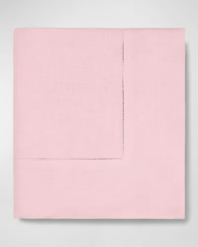 Sferra Hemstitch Tablecloth, 66" X 106" In Pink