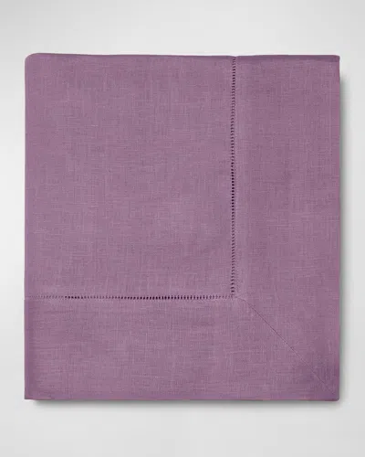 Sferra Hemstitch Tablecloth, 66" X 86" In Purple