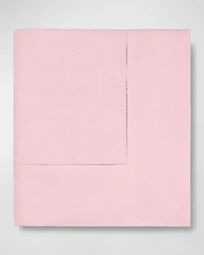 Sferra Hemstitch Tablecloth, 66" X 86" In Pink