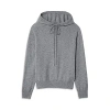 Sferra Intimita Cashmere Hooded Sweatshirt In Grey