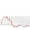 Sferra Limana Scalloped Flat Sheet, King In White