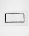 Sferra Lindo Bath Rug, 20" X 31" In White/black