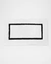Sferra Lindo Bath Rug, 23" X 59" In White/black