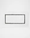 Sferra Lindo Bath Rug, 23" X 59" In White/iron