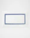 Sferra Lindo Bath Rug, 23" X 59" In White/sea