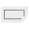 Sferra Lindo Bath Rug In White Iron